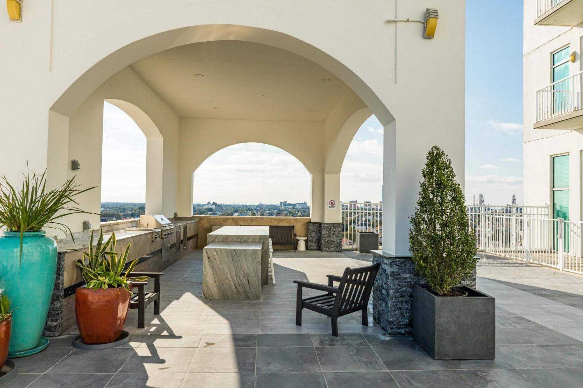 Emerald By The Sea Retreat 갤버스턴 객실 사진