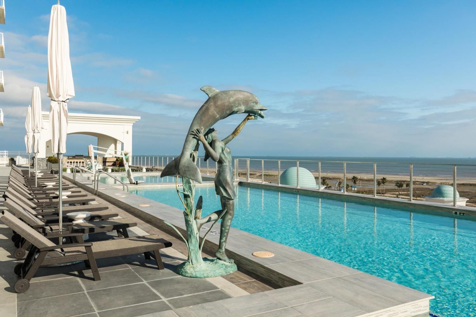 Emerald By The Sea Retreat 갤버스턴 객실 사진